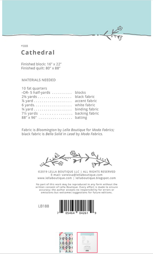 Cathedral Quilt Pattern from Lella Boutique by Vanessa Goertzen