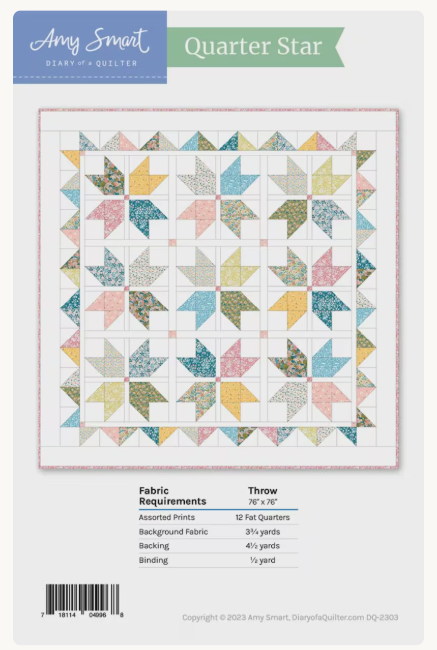Quarter Star Quilt Pattern from Amy Smart - Diary of a Quilter