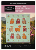 Mini Coos A Highland Cow Quilt Pattern from Art East Quilting CO