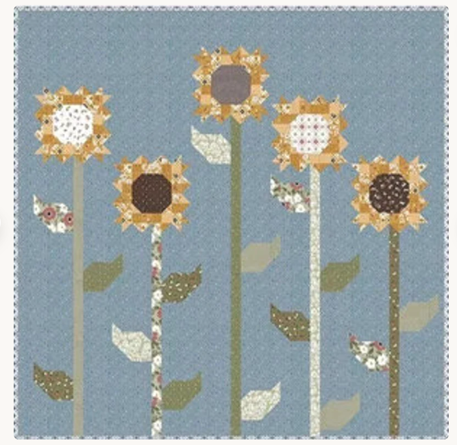 Scrappy Sunflowers Quilt Pattern from Lella Boutique by Vanessa Goertzen