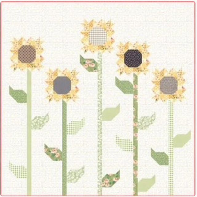 Scrappy Sunflowers Quilt Pattern from Lella Boutique by Vanessa Goertzen