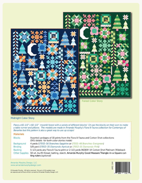 Moonlight Forest Quilt Pattern by Amanda Amanda