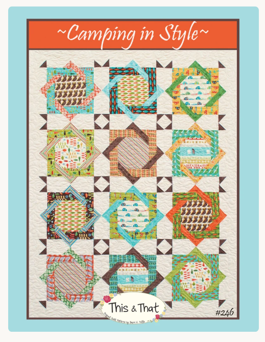 Little Scraps Camping in Style Quilt Pattern from This and That by Sherri Falls