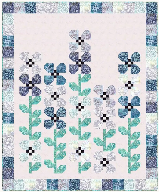 Horace's Hollyhocks Quilt Pattern by Wendy Sheppard