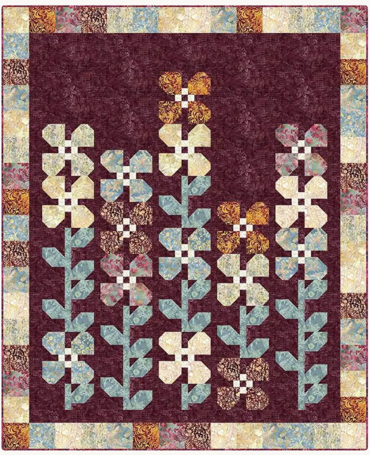 Horace's Hollyhocks Quilt Pattern by Wendy Sheppard