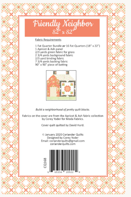 Friendly Neighbor Quilt Pattern from Coriander Quilts