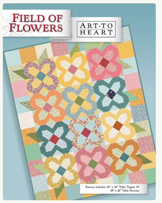 Field of Flowers Quilt Pattern by Nancy Halvorsen