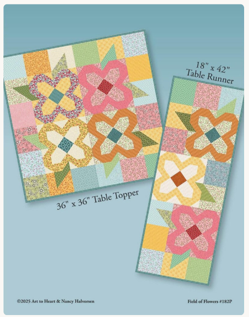 Field of Flowers Quilt Pattern by Nancy Halvorsen