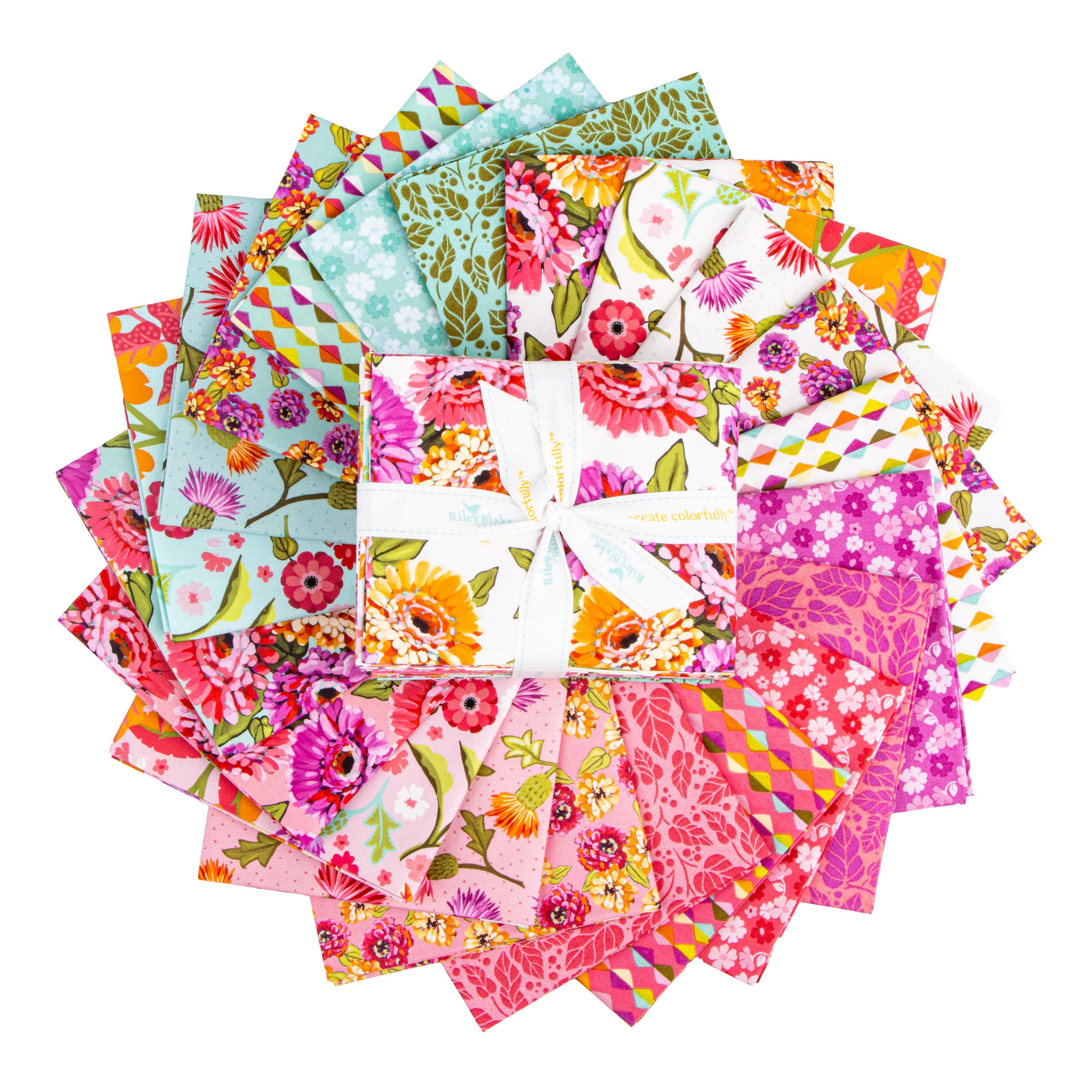 Zinnias Fat Quarter Bundle, 21 Pcs.