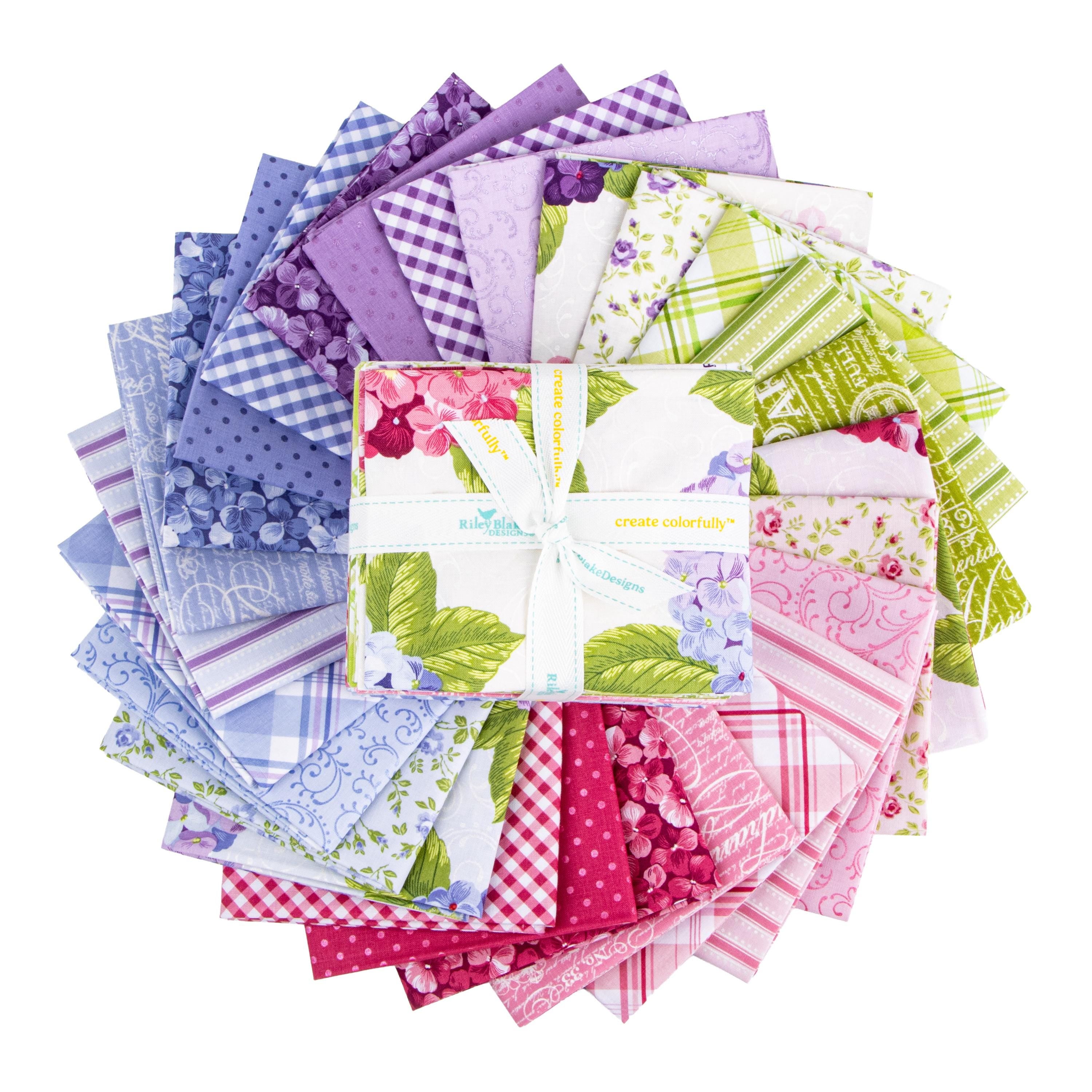 Hydrangeas in the Garden Fat Quarter Bundle, 27 Pcs.