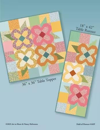 Field of Flowers Quilt Pattern by Nancy Halvorsen