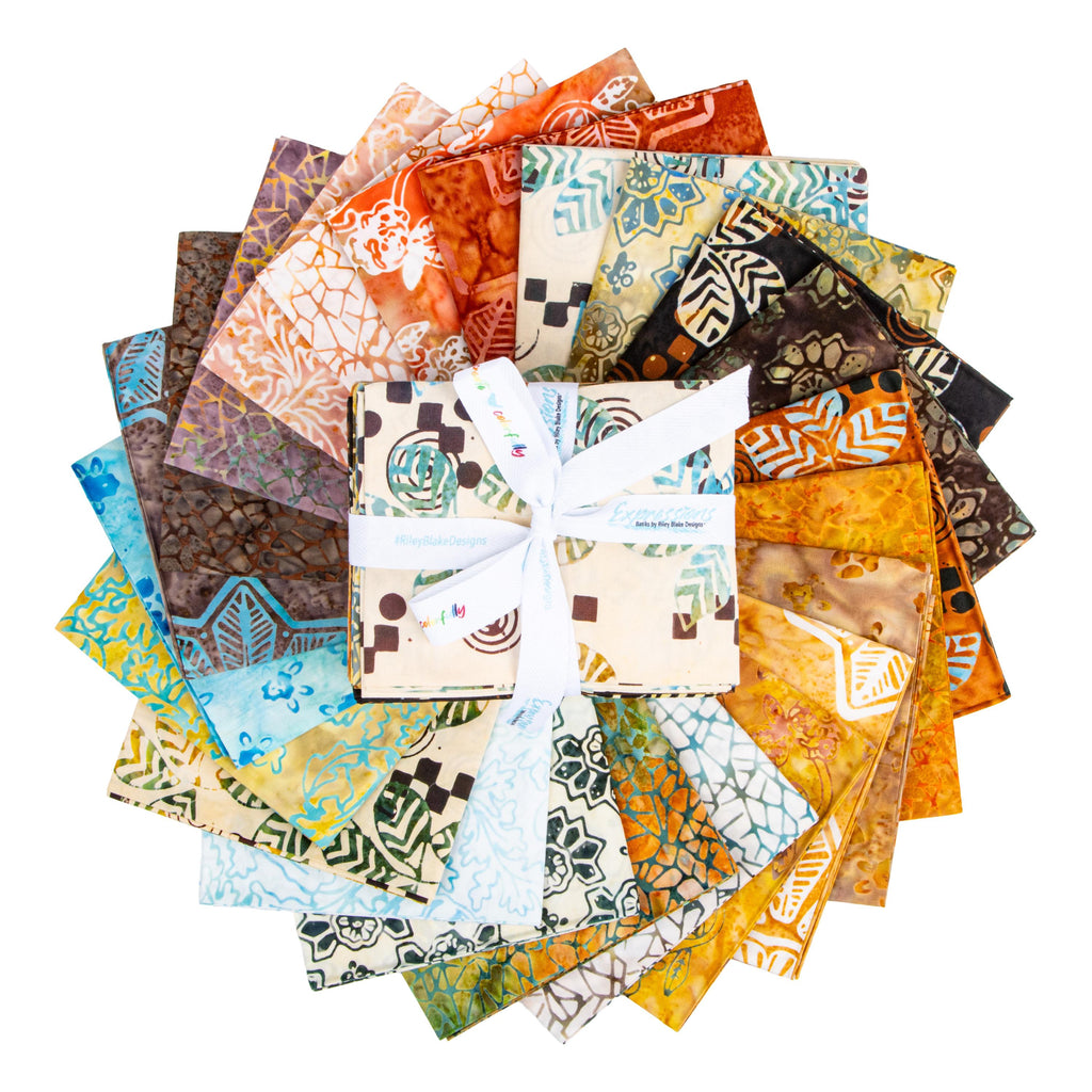 Expressions Batiks Kalinda Fat Quarter Bundle, 23 Pcs.