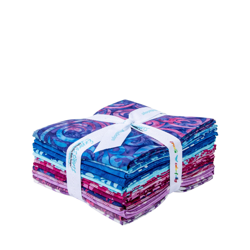 Expressions Batiks Daisy Dots Fat Quarter Bundle A, 14 Pcs.