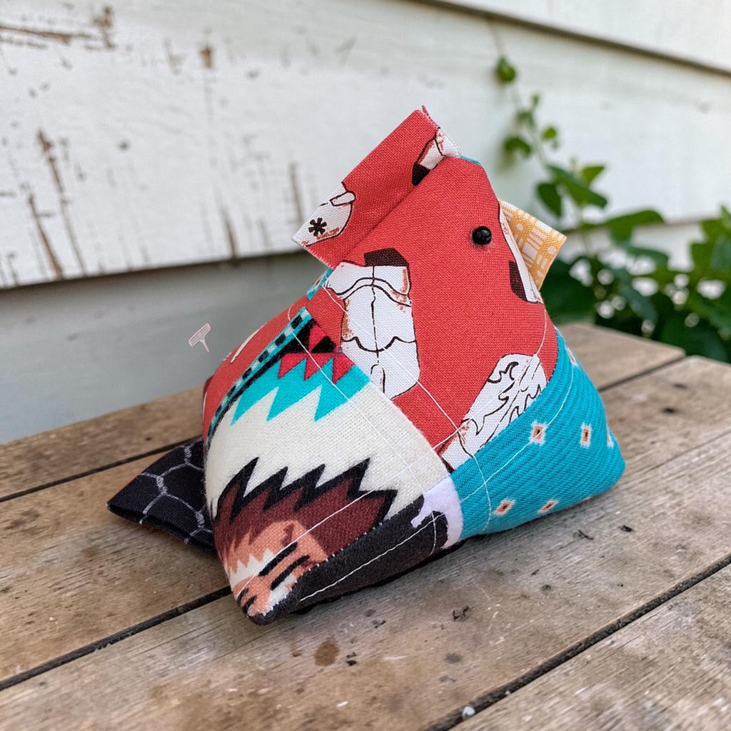 Patchwork Chicken Pin Cushion