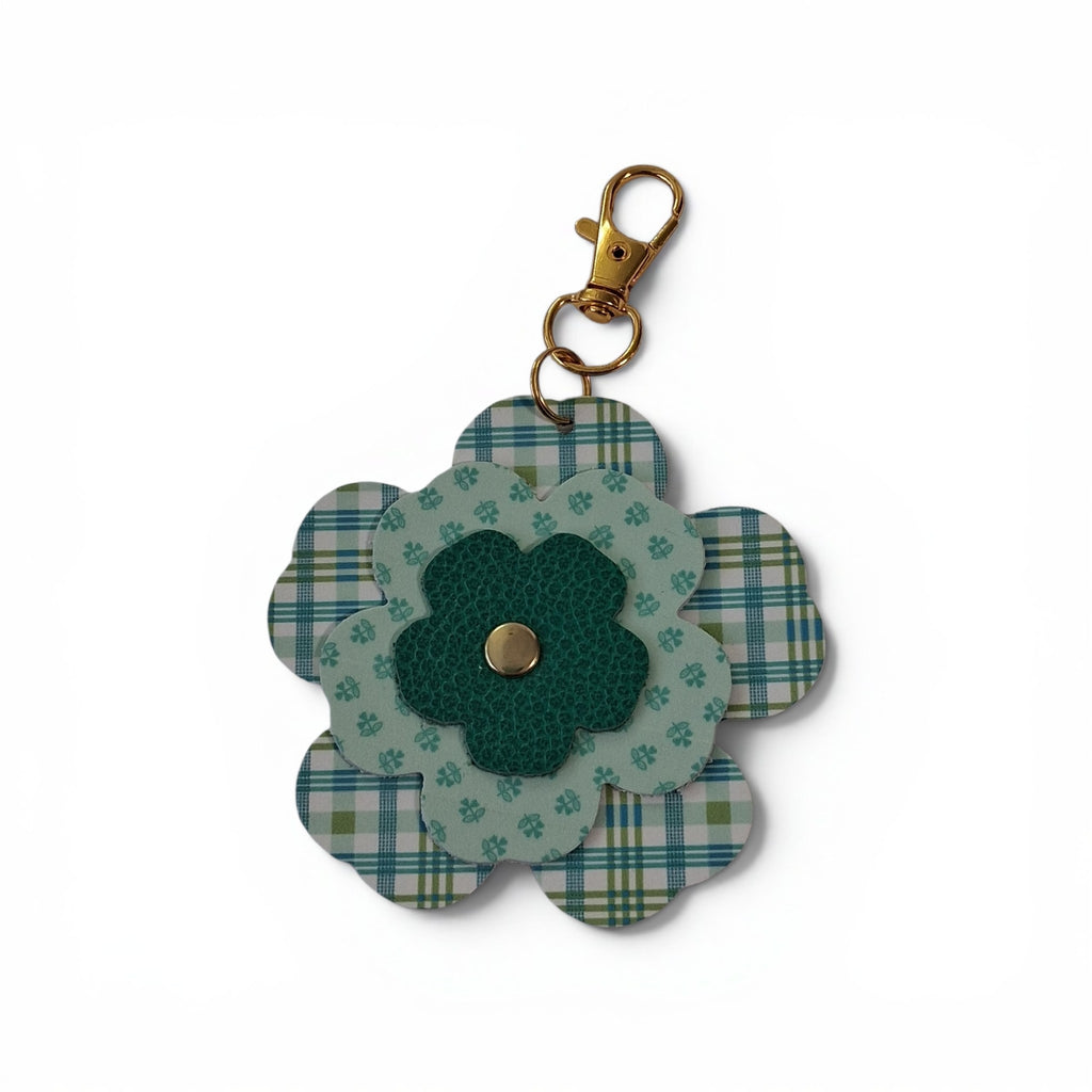 Farmer's Daughter Leather Flower Charm by Lori Holt