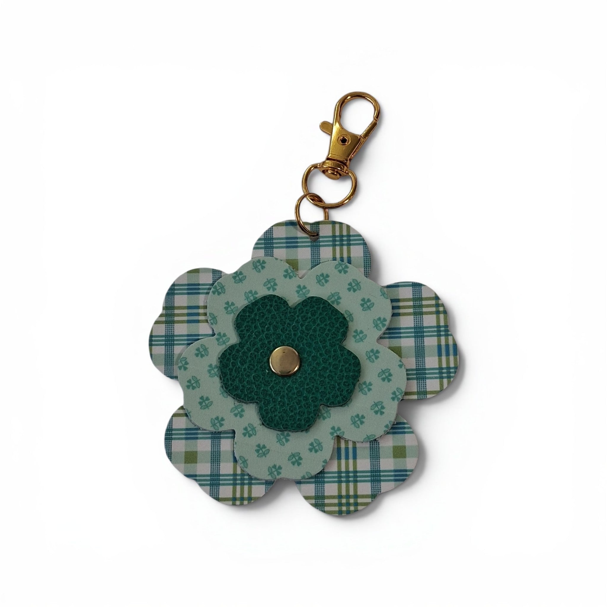 Farmer's Daughter Leather Flower Charm by Lori Holt