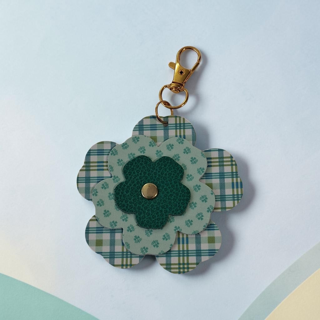 Farmer's Daughter Leather Flower Charm by Lori Holt