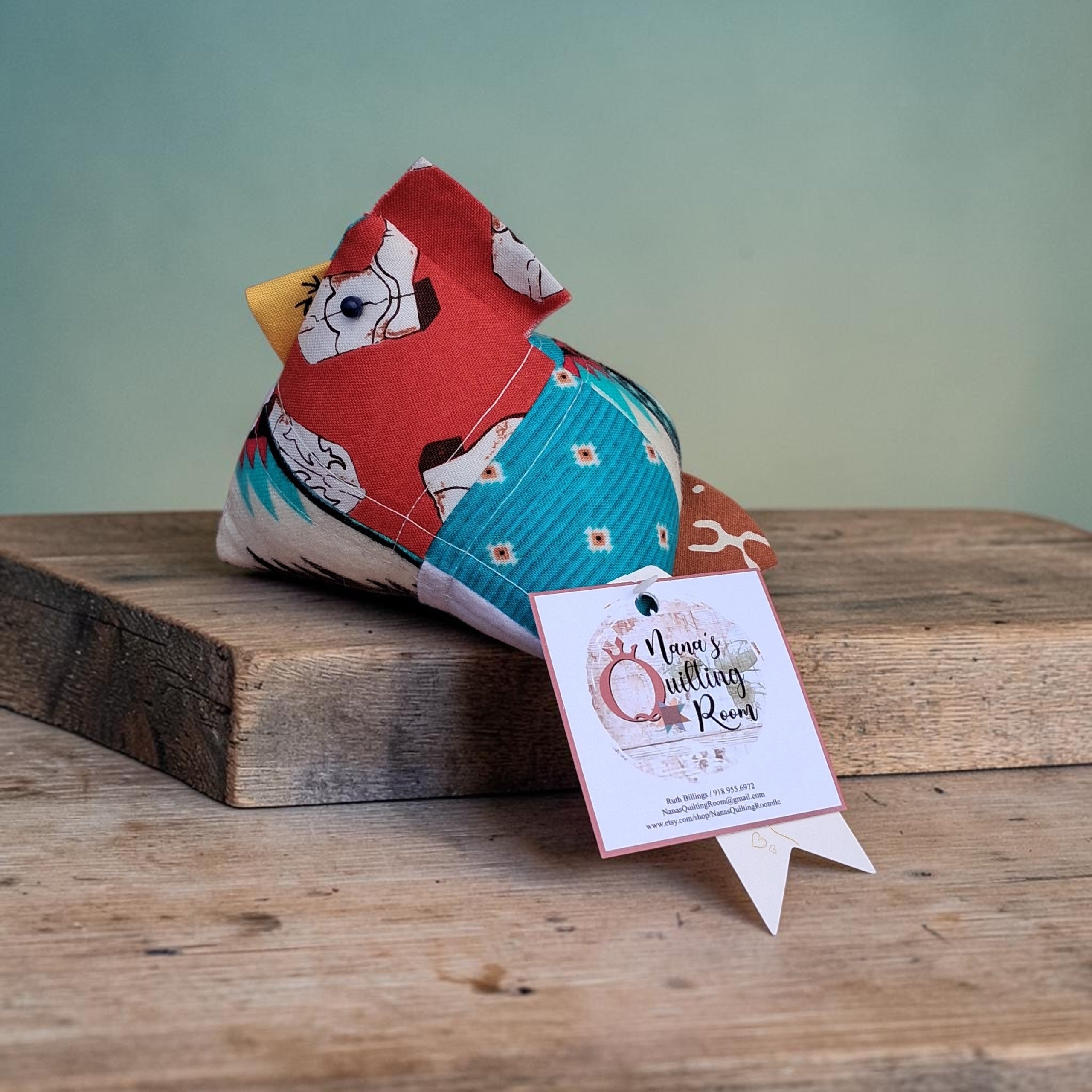 Patchwork Chicken Pin Cushion