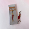 My Happy Place Red Vintage Lady Charm by Lori Holt
