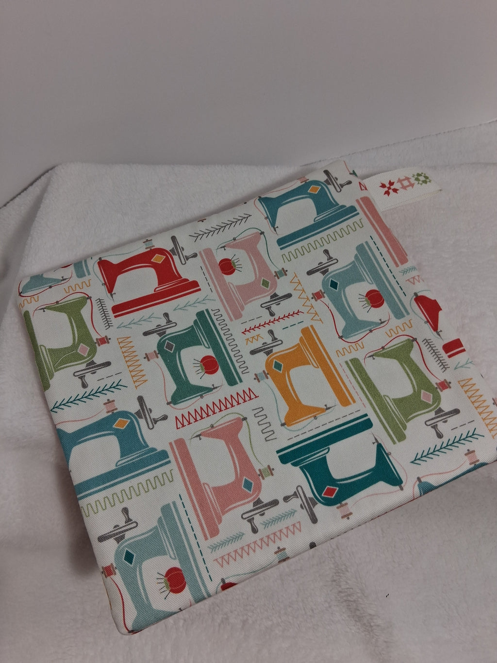 Lori Holt Handmade Project Bag – Red Floral with Double Zipper
