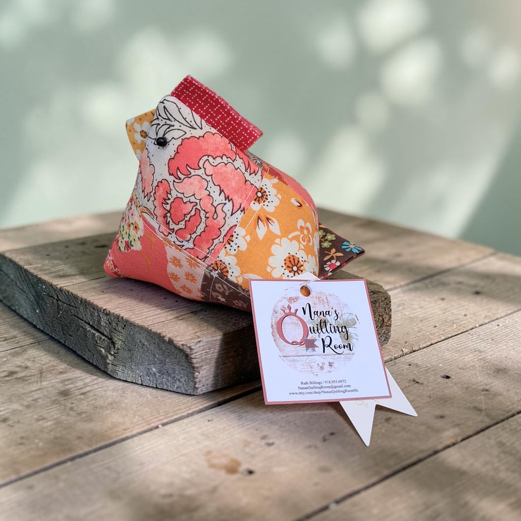 Patchwork Chicken Pin Cushion