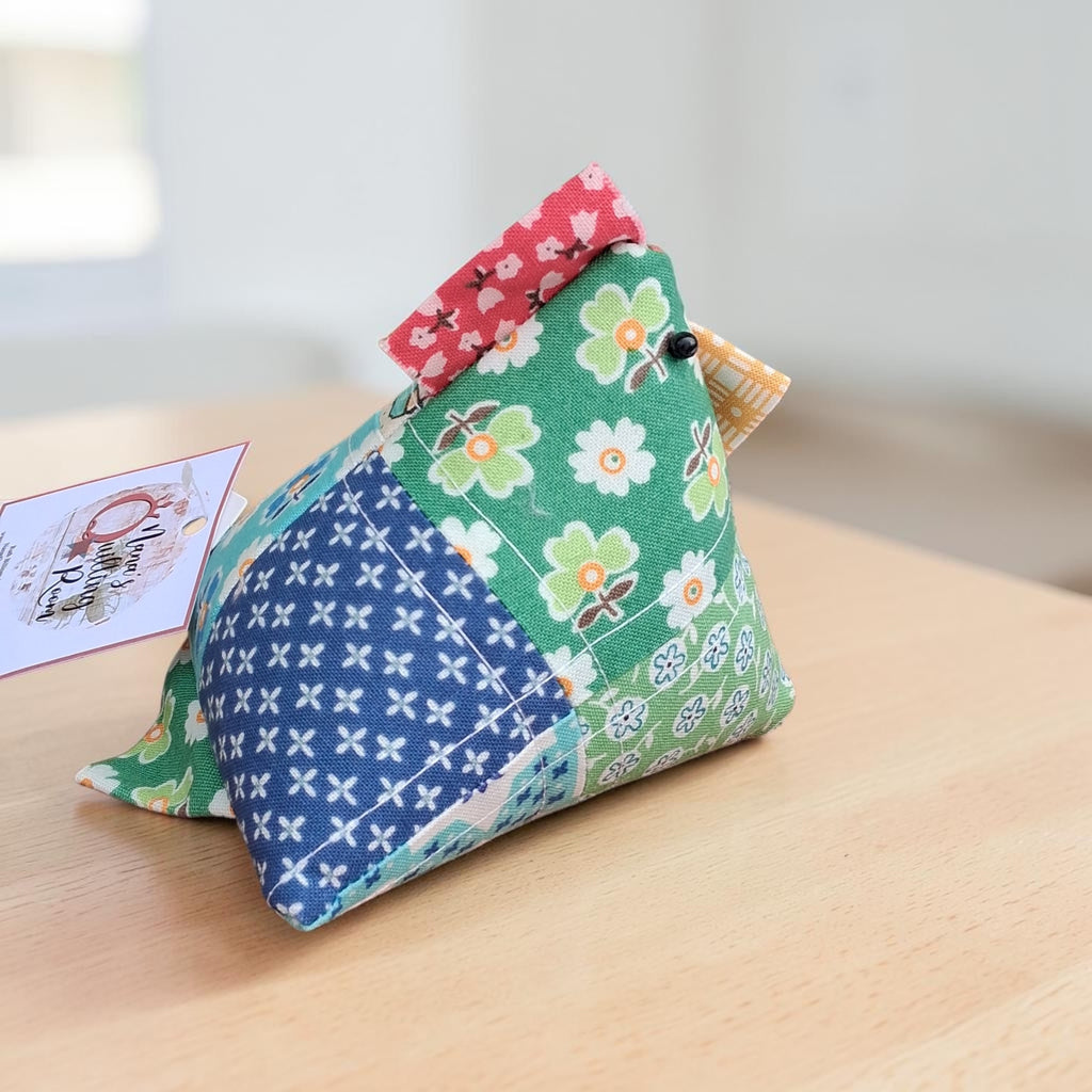 Patchwork Chicken Pin Cushion