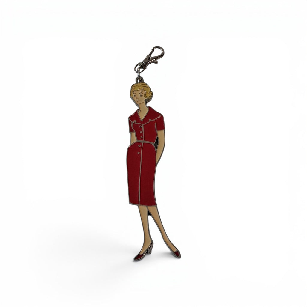 My Happy Place Red Vintage Lady Charm by Lori Holt