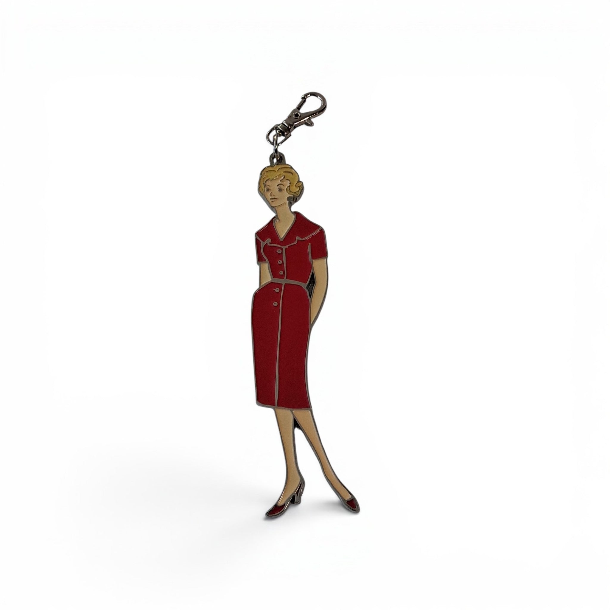 My Happy Place Red Vintage Lady Charm by Lori Holt
