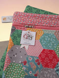 Lori Holt Handmade Project Bag – Hexagon with Double Zipper